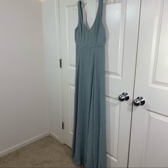 Show Me Your Mumu Jenn Maxi Dress Silver Sage - Picture 3 of 11